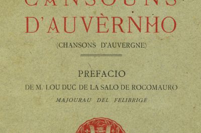 Couverture de Cansouns d’Auvernho (édition originale)
