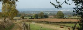 Panorama vers Aurillac et les montagnes